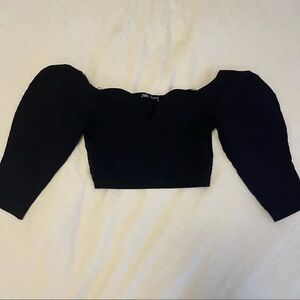 Black Zara Cop Top